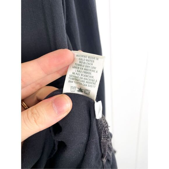 Bella Dahl Black Rayon Dress Tunic V Neck Long Sleeve for Career or Work Size S - Picture 9 of 10